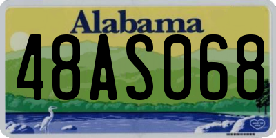AL license plate 48AS068
