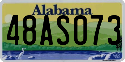 AL license plate 48AS073