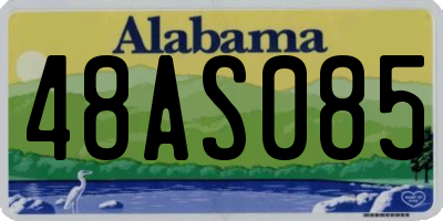 AL license plate 48AS085