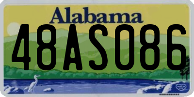 AL license plate 48AS086