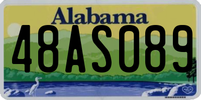 AL license plate 48AS089