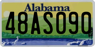 AL license plate 48AS090