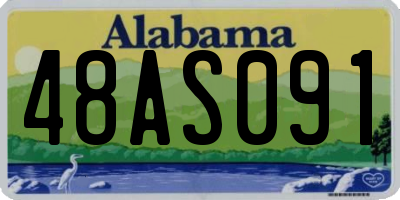 AL license plate 48AS091