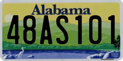 AL license plate 48AS101