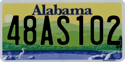 AL license plate 48AS102