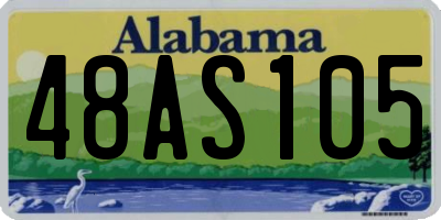AL license plate 48AS105