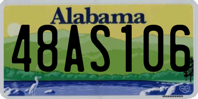 AL license plate 48AS106