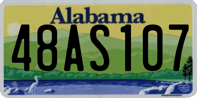 AL license plate 48AS107