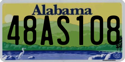 AL license plate 48AS108