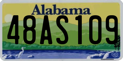 AL license plate 48AS109