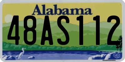 AL license plate 48AS112