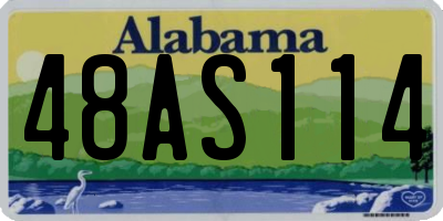 AL license plate 48AS114