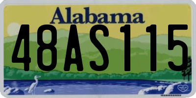 AL license plate 48AS115
