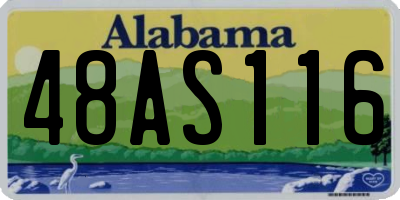 AL license plate 48AS116