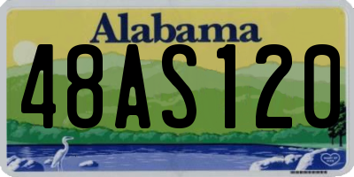 AL license plate 48AS120