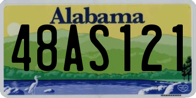 AL license plate 48AS121