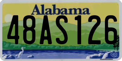 AL license plate 48AS126