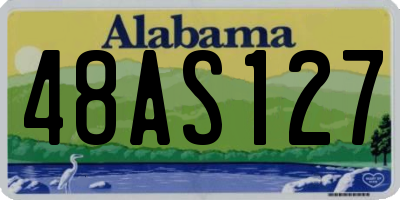 AL license plate 48AS127