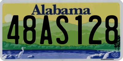 AL license plate 48AS128