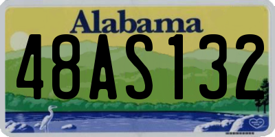 AL license plate 48AS132