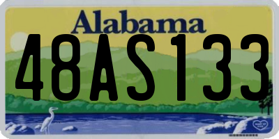AL license plate 48AS133