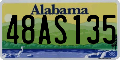 AL license plate 48AS135