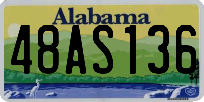 AL license plate 48AS136