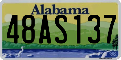 AL license plate 48AS137