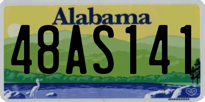 AL license plate 48AS141