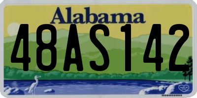 AL license plate 48AS142