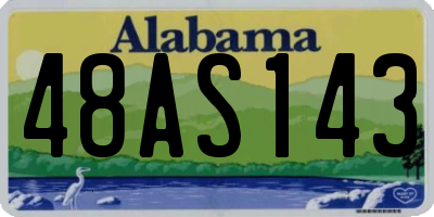 AL license plate 48AS143