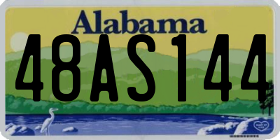 AL license plate 48AS144