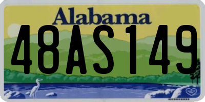 AL license plate 48AS149