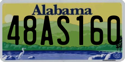 AL license plate 48AS160