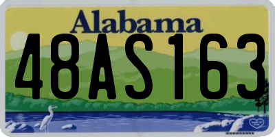 AL license plate 48AS163