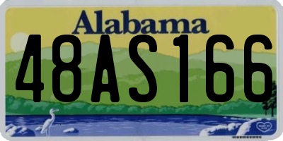 AL license plate 48AS166