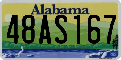 AL license plate 48AS167