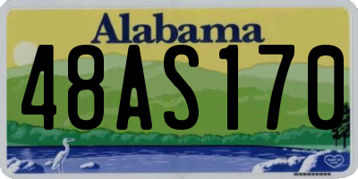 AL license plate 48AS170