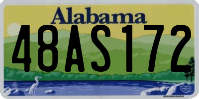 AL license plate 48AS172