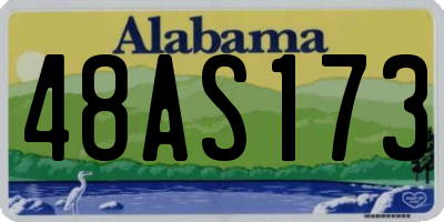 AL license plate 48AS173