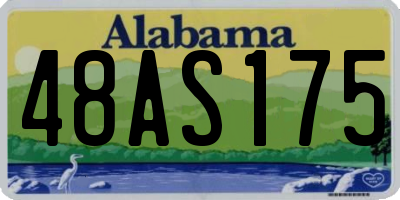 AL license plate 48AS175