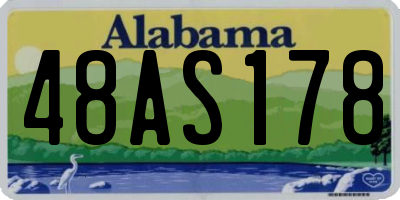 AL license plate 48AS178
