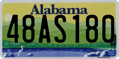 AL license plate 48AS180