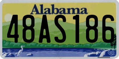 AL license plate 48AS186
