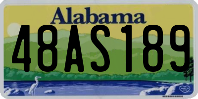 AL license plate 48AS189