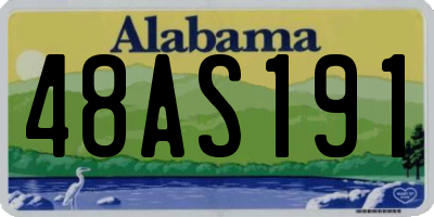 AL license plate 48AS191