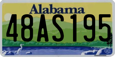 AL license plate 48AS195