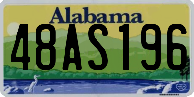 AL license plate 48AS196