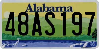 AL license plate 48AS197