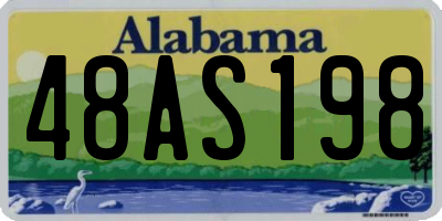 AL license plate 48AS198